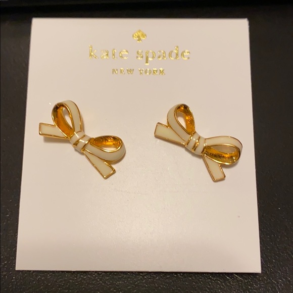 Kate Spade bow earrings - NEW - Picture 1 of 2